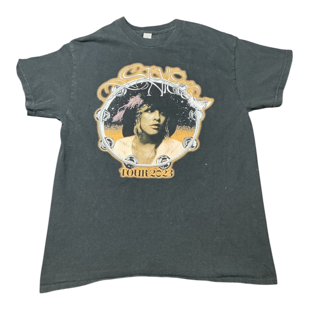 Stevie Nicks Tour 2023 T-Shirt Concert Graphic Tee Black Rock Band Merchandise